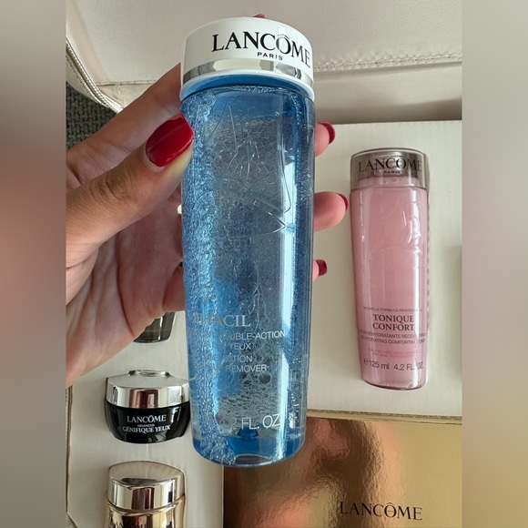 LANCOME Luxury Gift Set – Full & Travel Sizes + Large-rose Embossed Pouch - Picture 6 of 16